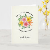 Lieve Oma Met Liefde Kaart (Gele Bloem)