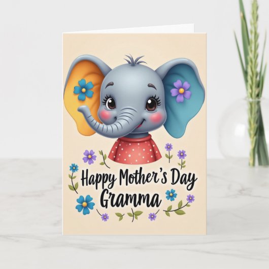Lieve oma Moederdag kaart (Voorkant)