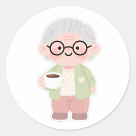 👵 Lieve oma Ronde Sticker