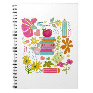 Lieve Onderwijzer Doodle Kunst – Boeken, Bloemen & Notitieboek