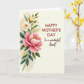 Lieve Oom of Tante Dag Kaart (Gele Bloem)