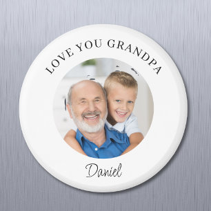 Lieve Opa Aandenken Foto Magneet