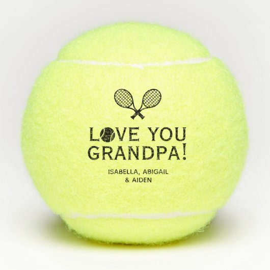 Lieve opa tennisballen (Voorkant)