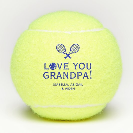 Lieve opa tennisballen (Voorkant)
