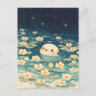 Lieve Otter in Sterrennacht Leliemeer Briefkaart
