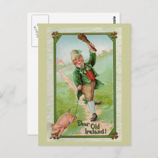 Lieve Oude Ierland!  St. Patrick's Day Briefkaart (Voorkant / Achterkant)