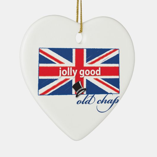 Lieve oude kerel! keramisch ornament (Rechts)