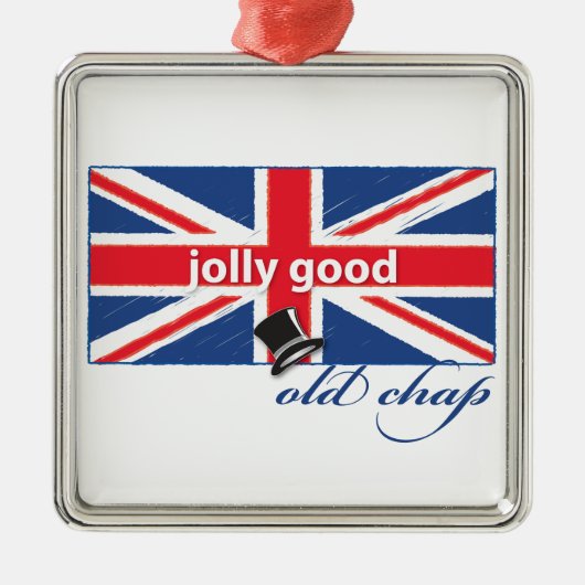 Lieve oude kerel! metalen ornament (Voorkant)