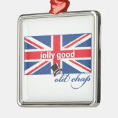 Lieve oude kerel! metalen ornament (Links)