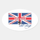 Lieve oude kerel! ovale sticker (Voorkant)