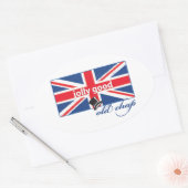 Lieve oude kerel! ovale sticker (Envelop)