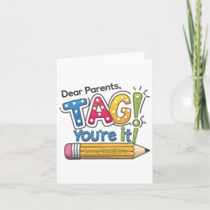 Lieve ouders Label je bent de laatste dag leraar g Kaart