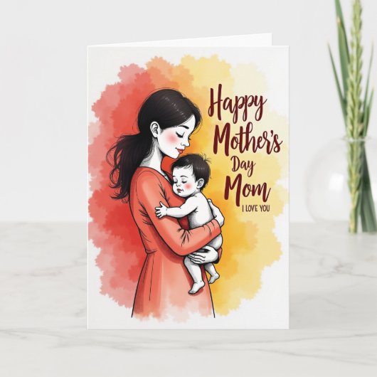 Lieve Ouders Omhelzen Kaart (Voorkant)