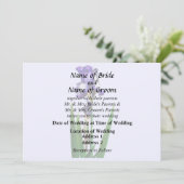 Lieve Paarse Iris Kaart (Staand voorkant)