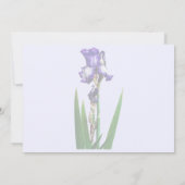 Lieve Paarse Iris Kaart (Achterkant)