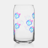 Lieve Paarse Schedel Planner Blikvorm Glas (Rechts)
