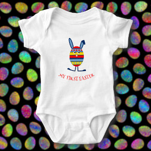 Lieve Paaseierenkonijn bijschrift Romper