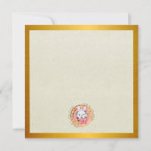 Lieve Paashaas zittend in de mand Kaart (Achterkant)