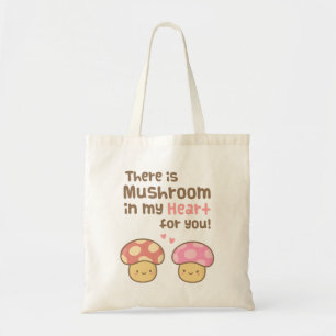 Lieve Paddenstoel in mijn Hart Voor Jou Liefde Woo Tote Bag