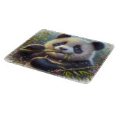 Lieve Pandabeer Eet Bamboe Snijplank (Hoek)