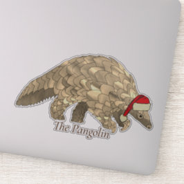 Lieve Pangolin Kerstman Bedreigde Soort Kerstmis  Sticker
