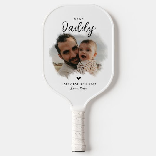 Lieve papa | Aangepaste Vaderdag Pickleball Paddle (Voorkant)
