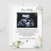 Lieve papa, een bericht van het kleine ventje feestdagenkaart (Voorkant)