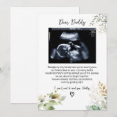 Lieve papa, een bericht van het kleine ventje feestdagenkaart (Voorkant / Achterkant)