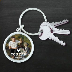 Lieve Papa Gepersonaliseerd Familie Foto Cadeau Sleutelhanger