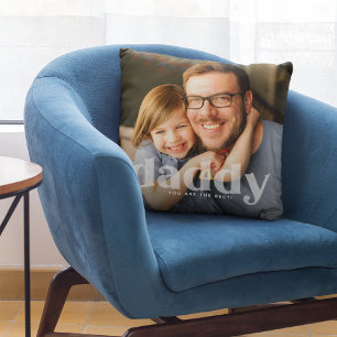 Lieve papa-overlay typografie foto  kussen