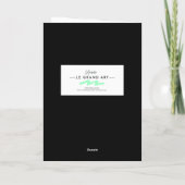 Lieve Papa Paarse Groene 70s Vaderdag Kaart (Achterkant)