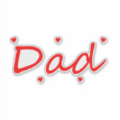 Lieve papa sticker (Voorkant)