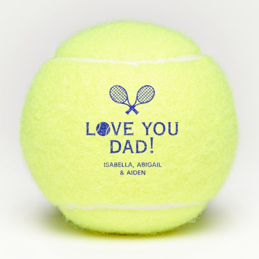 Lieve Papa Tennisballen (Voorkant)