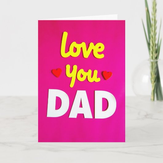 Lieve Papa Vaderdag Kaart (Voorkant)