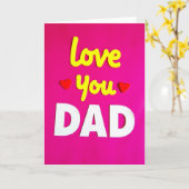 Lieve Papa Vaderdag Kaart (Gele Bloem)