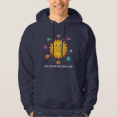 Lieve papa zonnestelsel ster ruimte cartoon hoodie (Voorkant)