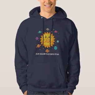 Lieve papa zonnestelsel ster ruimte cartoon hoodie