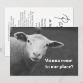 Lieve Pasecha-uitnodiging Kaart (Voorkant / Achterkant)