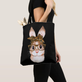 Lieve Pasen Konijn Moeder Pasen Luipaard Jaar van  Tote Bag