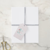 Lieve Pastelkleurig Prettig Kerstmis Aangepaste Na Cadeaulabel (Met Touw)