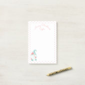 Lieve Pastelkleurig Prettig Kerstmis Aangepaste Na Post-it® Notes (Op bureau)