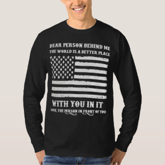 Lieve persoon achter mij lange mouw t-shirt