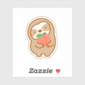 Lieve Perzik Luiaard  Sticker (Vel)