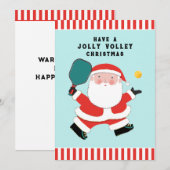 Lieve Pickleball Kerst Kaarten (Voorkant / Achterkant)