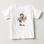Lieve piloot teddybeer gepersonaliseerd (Voorkant)