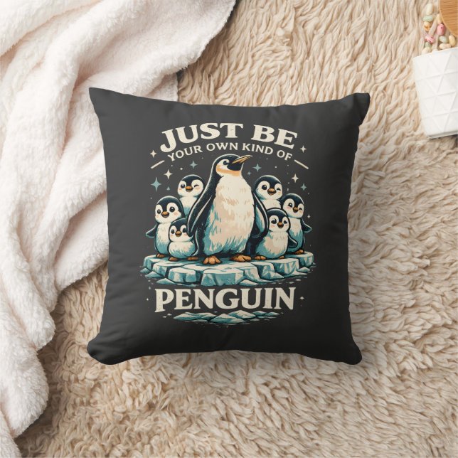 Lieve Pinguïnfamilie Inspiratie Kussen (Deken)