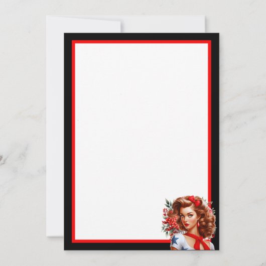 Lieve Pinup_ Miss Sassy Kaart (Achterkant)