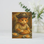 Lieve Piraat Kat Bakker Briefkaart (Staand voorkant)