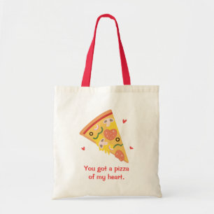 Lieve Pizza van mijn Hart Punt Liefde Humor Tote Bag