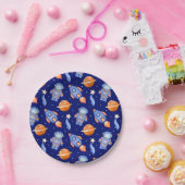 Lieve planeten in de ruimte & astronaut papieren bordje (Feest)